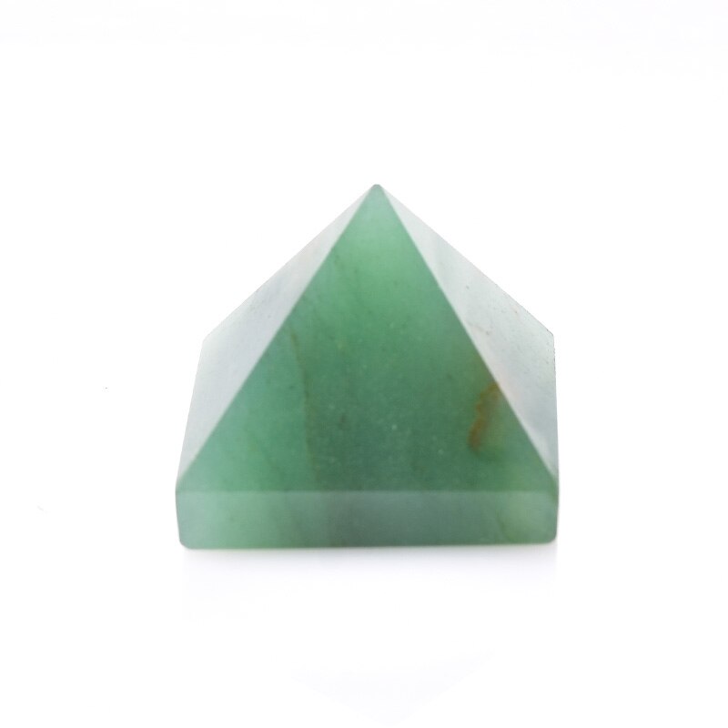 Crystal Pyramid Quartz Healing Stone Chakra Reiki Natural Crystal Green Aventurine Point Home Decor Crafts Of Gem Stone 1PC