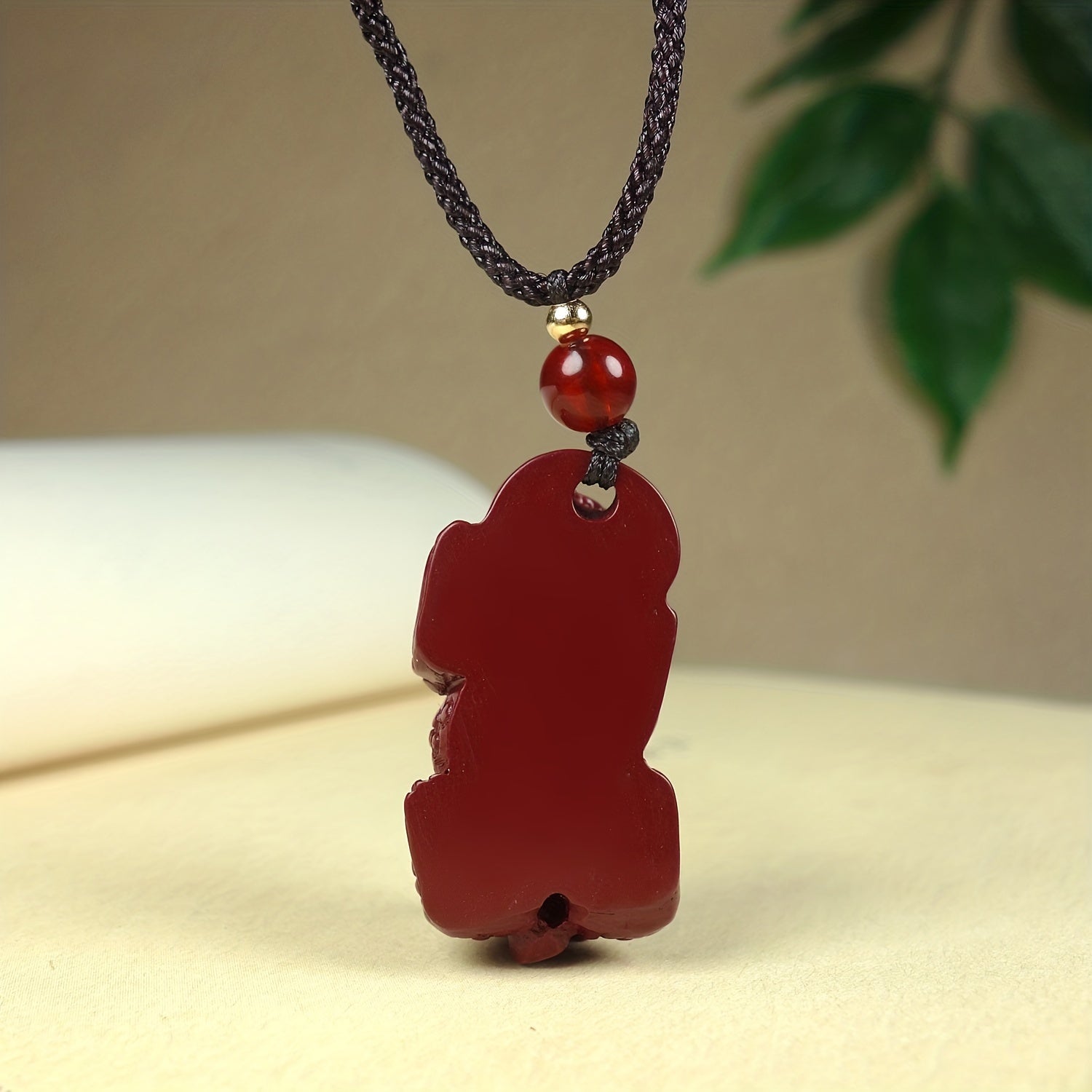 Cinnabar Pixiu Pendant Necklace ,Money Pixiu Men's And Women's Protective Necklace