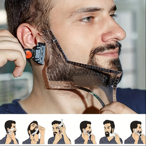 Multi-Style Beard Shaping Tool for Men - Power-Free, Hypoallergenic Shaping for Jaw, Cheek & Neck, Compatible with All Trimmers