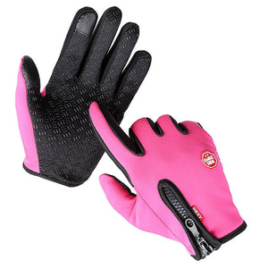 1pair Men's Winter Warm Windproof Warm Touch Screen Usable Gloves,Spandex Material Gloves (Choose Size According To Hand Circumference) , Id