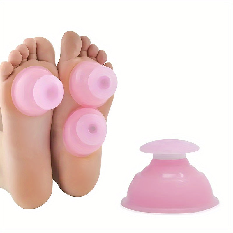 5pcs Portable Silicone Cupping Set for Deep Tissue Massage and Pain Relief