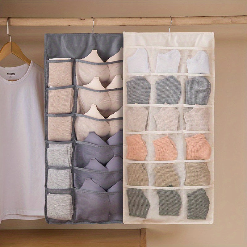 8/15/30 Mesh Double-sided Hanging Bag, Socks, Bra, Underwear Storage Bag, Cabinet Storage Bag, Double-sided Storage Bag