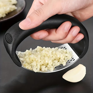 1pc, Garlic Press, Stainless Steel Garlic Press, Rocker Metal Garlic Mincer, Washable Garlic Crusher, Kitchen Garlic Chopper, Garlic Masher,