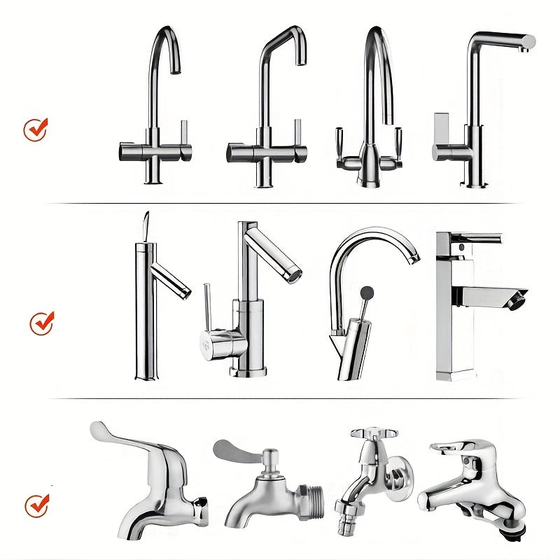 1pc Kitchen Gadgets 2 Modes 360 Rotatable Bubbler High Pressure Faucet Extender Water Saving Bathroom Kitchen Accessories Supplies