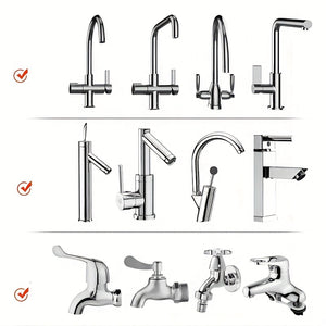 1pc Kitchen Gadgets 2 Modes 360 Rotatable Bubbler High Pressure Faucet Extender Water Saving Bathroom Kitchen Accessories Supplies