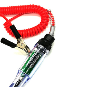 Car Test Pen Circuit Tester, DC Truck Voltage Digital Display Long Probe Pen With Light, Automotive Diagnostic Tools Auto Repair Tool