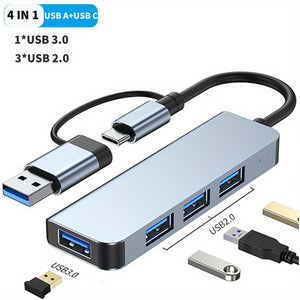 8 In 1 USB C HUB, 4 In 1 USB C Adapter,7 In 1 USB HUB With Splitter Card Reader, USB C Port, USB 3.0 / 2.0, RJ45 PD 87W Multiport,SD/TF Spli