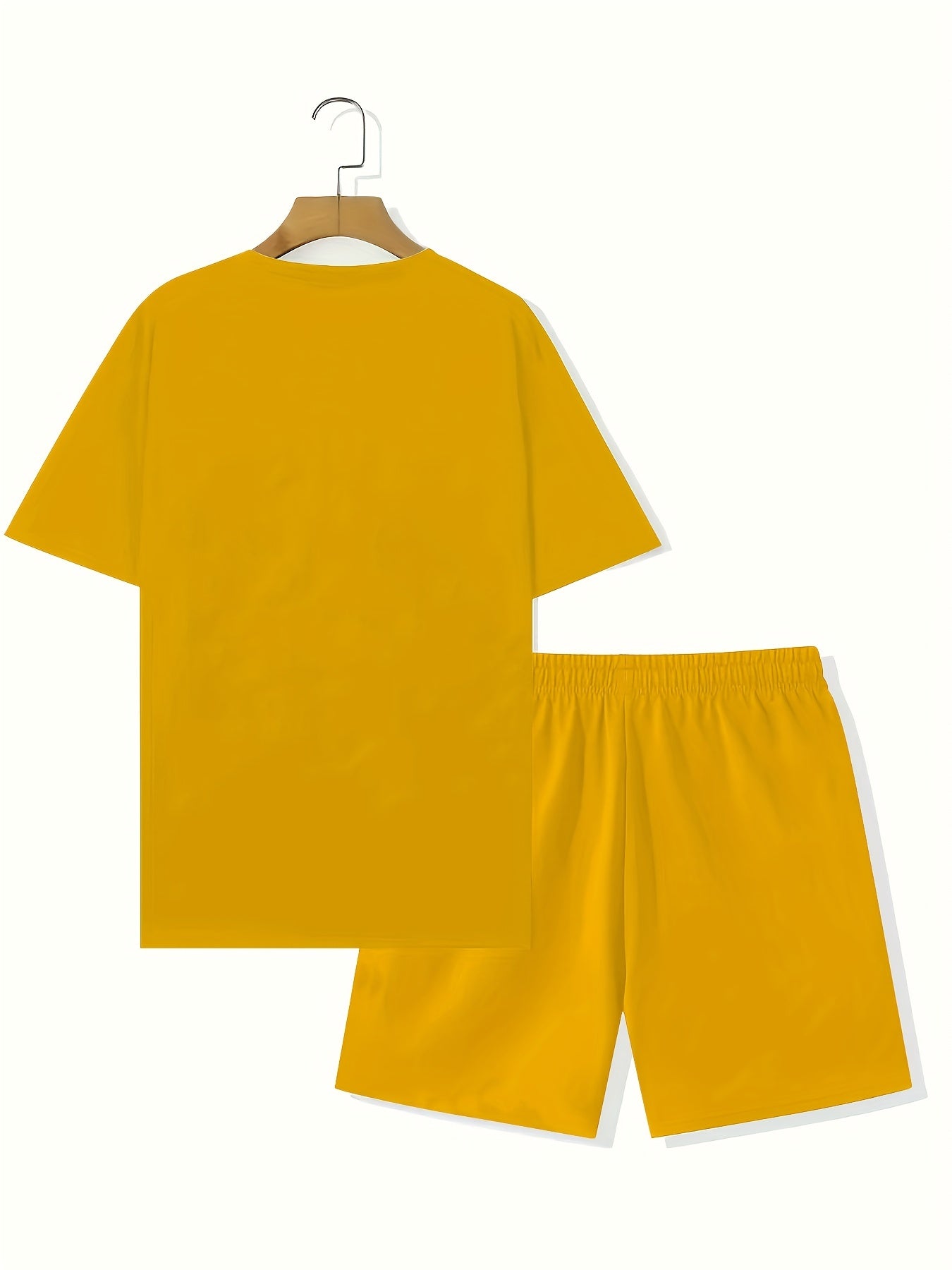 Men's Summer 2-Piece Set - Breathable Muscle Tee & Shorts - Versatile Beach/Sports/Loungewear