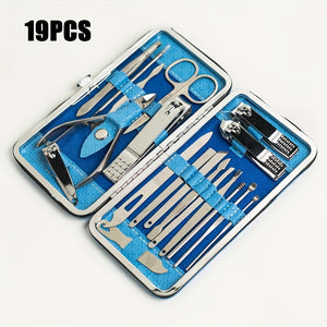 Complete Professional Manicure & Pedicure Set - Nail Clipper, Cutter, Files & More - Perfect for Home & Travel!