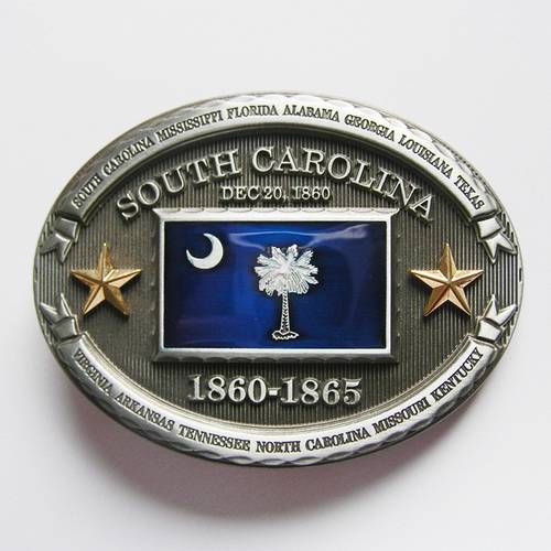 New Vintage South Carolina State Flag Belt Buckle US Local Shipping