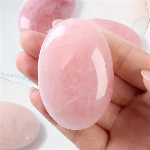 Natural Crystal Various Oval Palm Stones,Used For Alleviating Anxiety Pocket Massage Worry Stone,Natural Polishing Energy Stone Crystal Decor