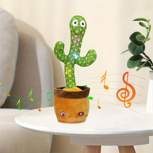 Talking Cactus Toy, Dancing Cactus Baby Toy with Lighting, Singing Mimicking Cactus Baby Toys Repeat What You Say Cactus, Recording 15 Secon