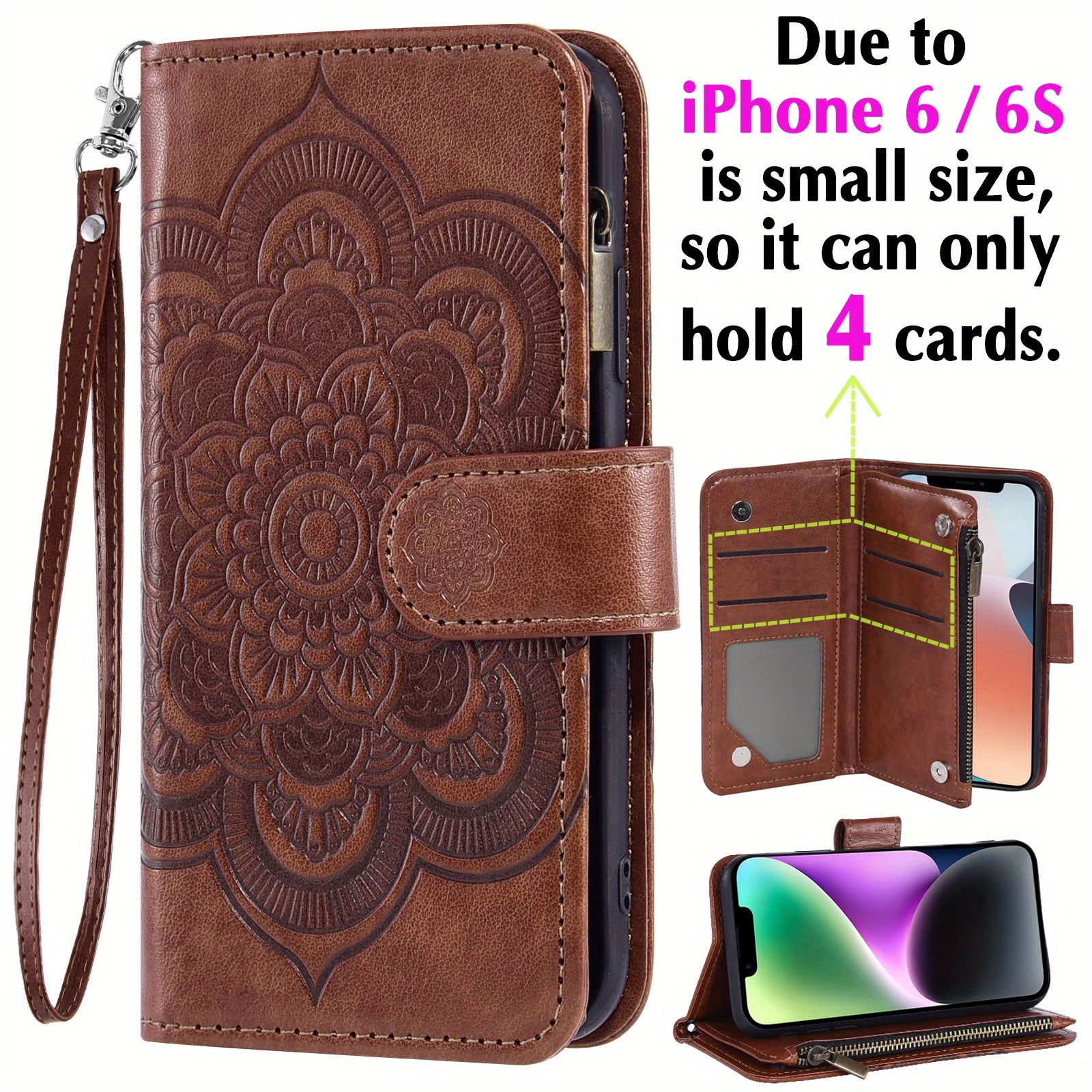 Premium Artificial Leather Credit Card Holder Phone Case For IPhone 6/7/8/SE/X/XR/XS/11/12/13/14 Pro Max 5G/7Plus/8Plus/SE2016/SE2022/Promax