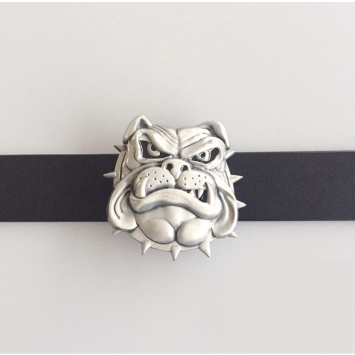 Western Men Zinc alloy Leather Belt Buckle English style bulldog Pattern US Local Shipping