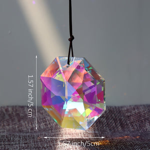 1pc Crystal Pendant Sun Catcher Glass Prism Hanging For Home Decoration Wedding Party Decoration