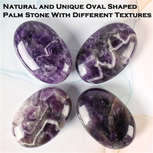 Natural Crystal Various Oval Palm Stones,Used For Alleviating Anxiety Pocket Massage Worry Stone,Natural Polishing Energy Stone Crystal Decor