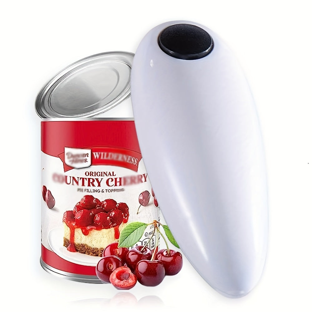 1pc Smooth Edge Electric Can Opener for Easy Opening and Arthritis Relief - Perfect for Kitchen and Camping