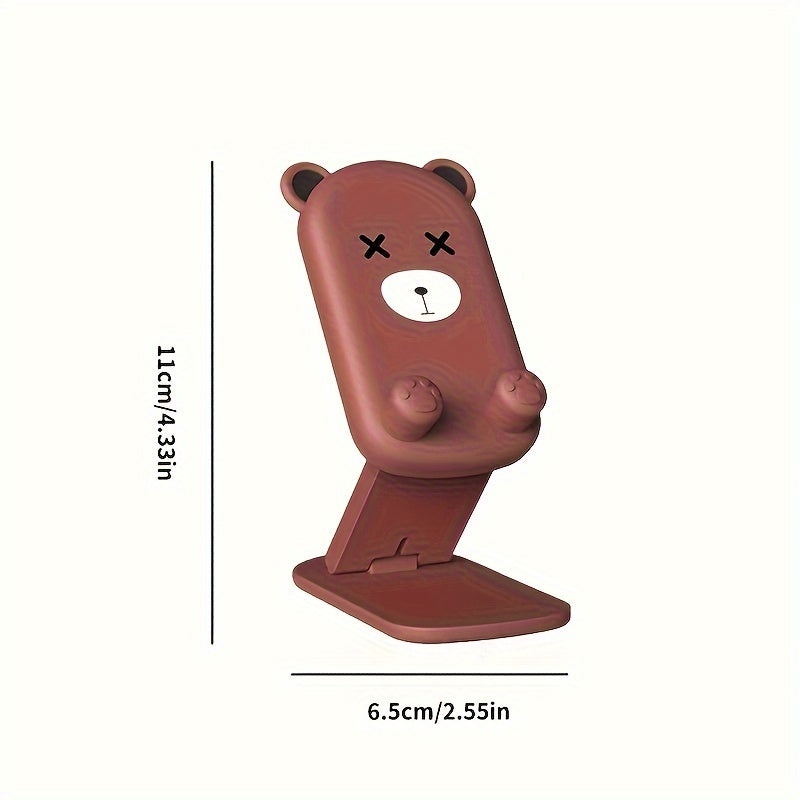 Cute Cartoon Animal Foldable Phone & Tablet Stand - Convenient Charging Holder for Desktop Use