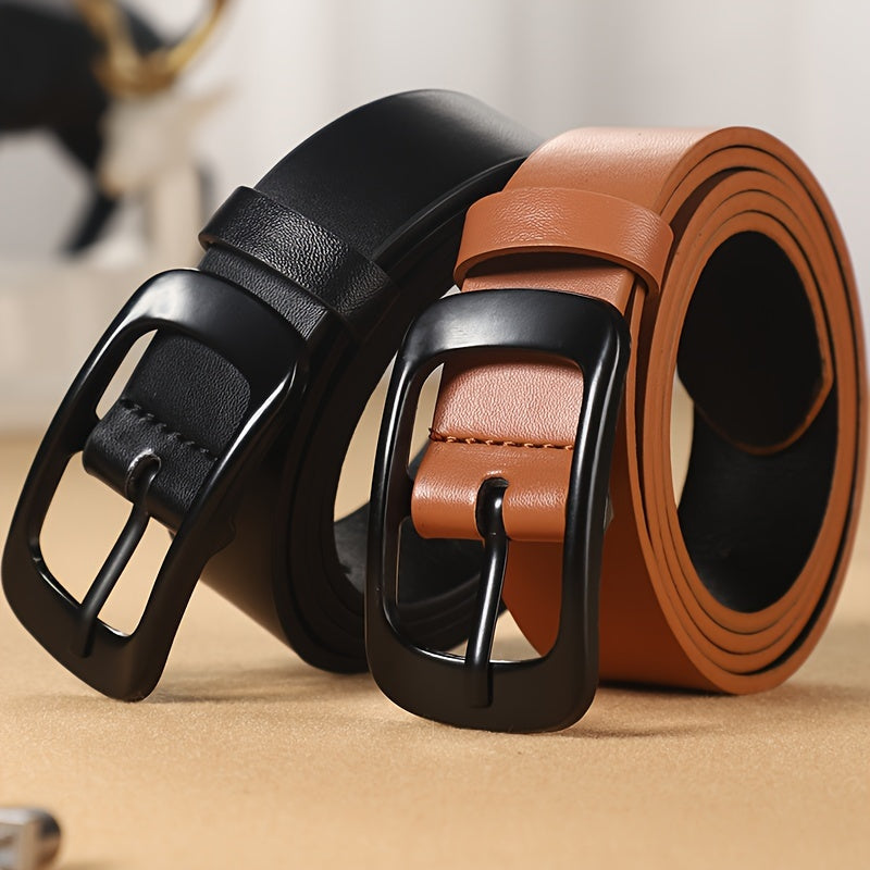 Men's Casual Pin Buckle PU Leather Belt, Fashion Belt Women's Belt , Ideal choice for Gifts