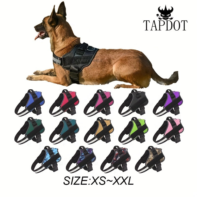 Reflective No-Pull Dog Harness with Breathable Design and Handle