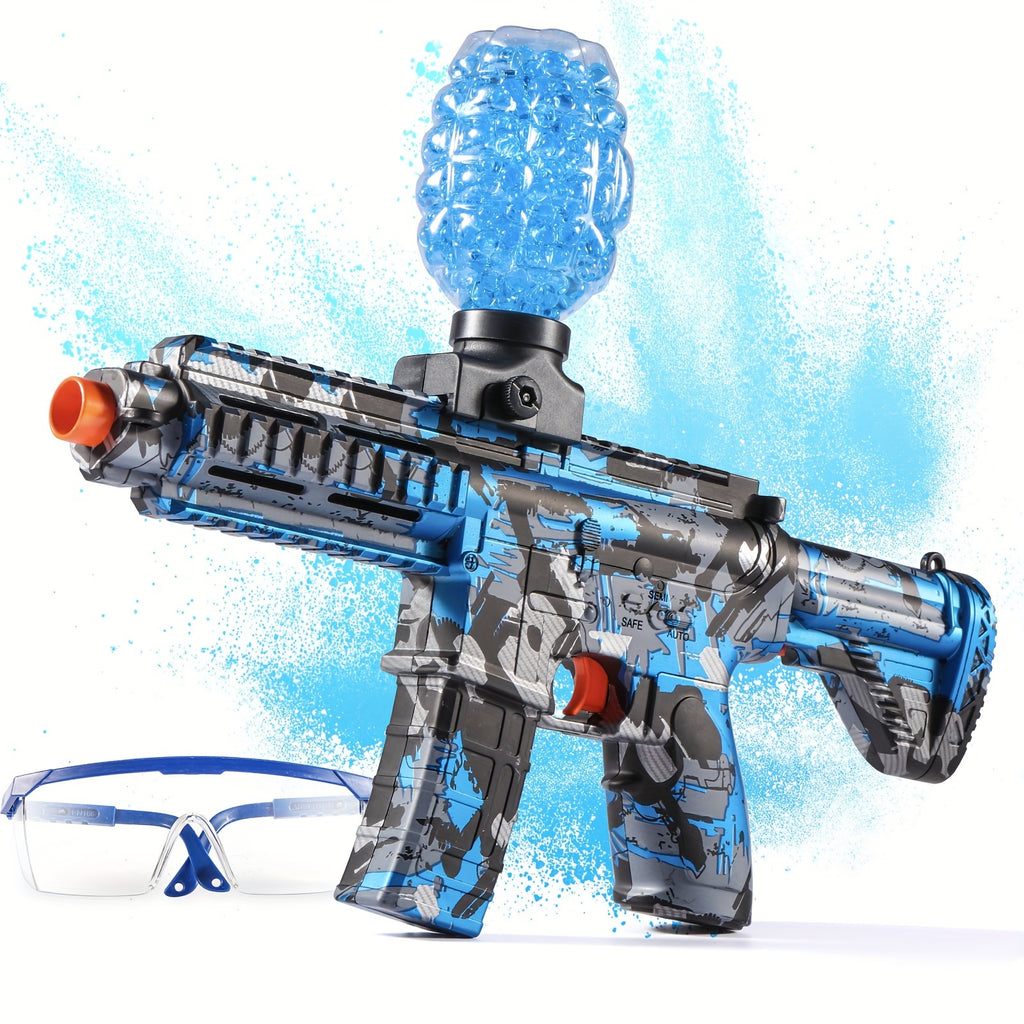 Exciting Electric Ball Blaster Toy For Kids And Adult High-Speed, Metallic Finish, Rechargeable With Safety Goggles