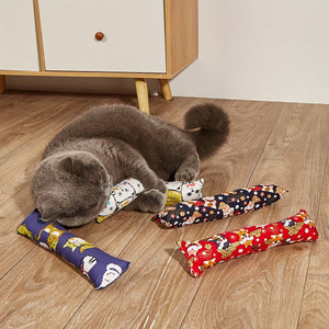 2pcs Pillow Cat Teaser Toys - Keep Your Cat Entertained And Stimulated!