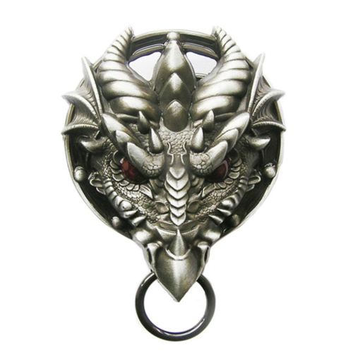 Men‘s Zinc alloy Leather Belt Buckle Vintage Western dragon shape Pattern US Local Shipping