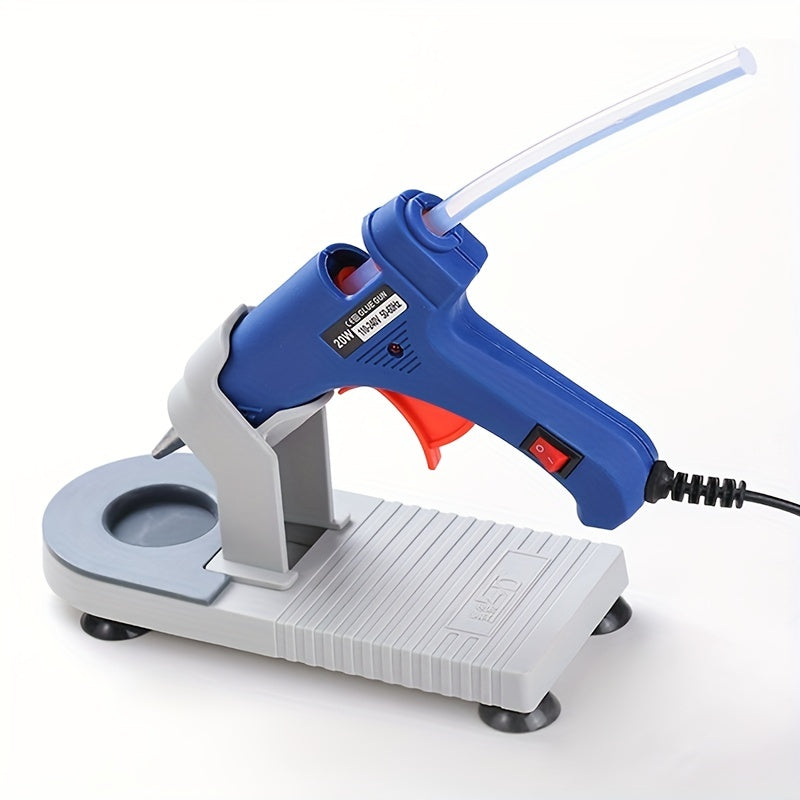 Sturdy Heat-Resistant Glue Gun Stand with Non-Slip Suction Base - Enhance Your Crafting Safety & Efficiency!