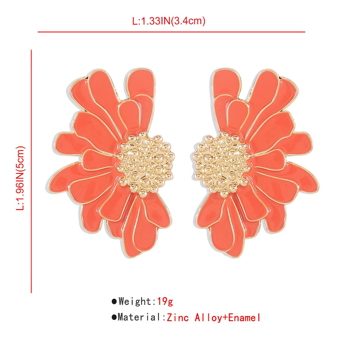 Flower Design Earrings Gift for families