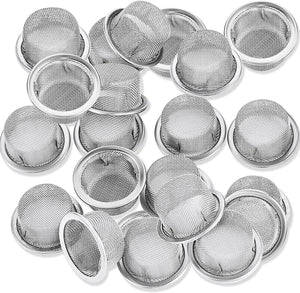 15pcs Stainless Steel Filter Screen 1/2 Inch Mesh Bowl Screens Stainless Steel Metal Screen Can Fit