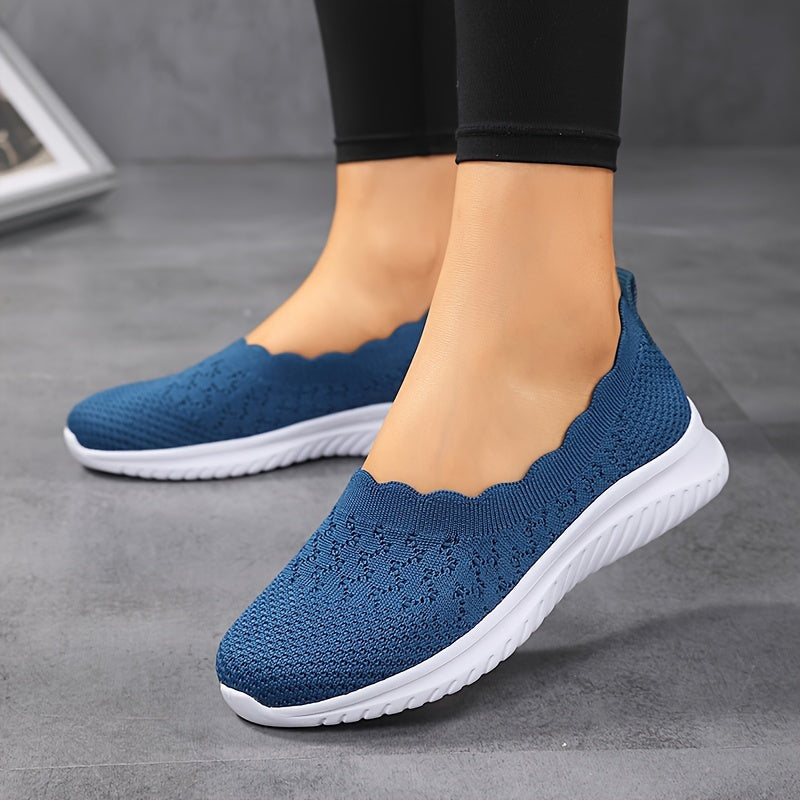 Ultra-Comfy Casual Slip-On Shoes for Women - Breathable Mesh, Lightweight for Everyday Wear & Outdoor Activities