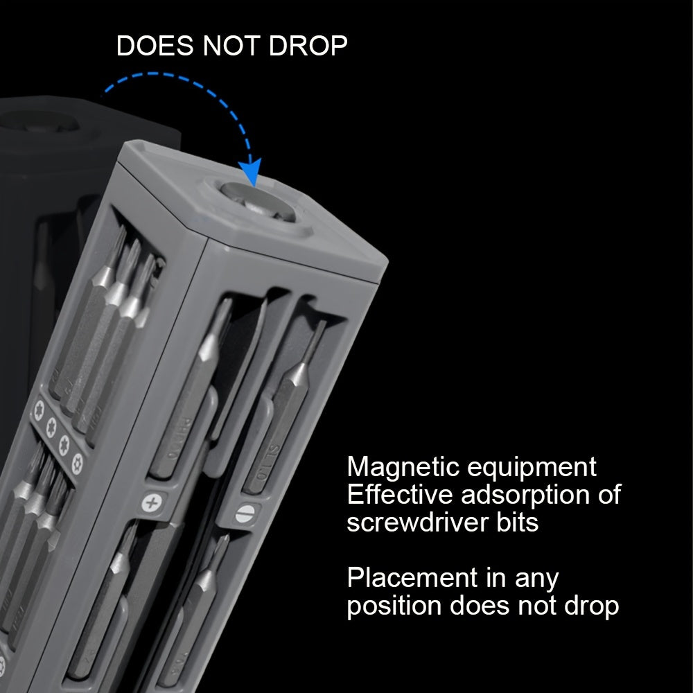 44-in-1 Multifunctional Repair Tool Set: Magnetic Screwdriver Set for Precision Glass Repair & Other Jobs