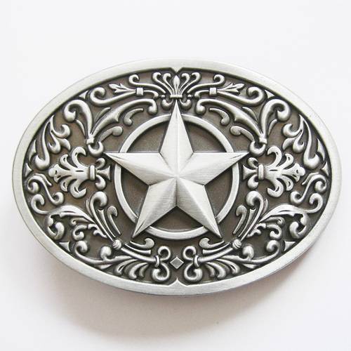 New Vintage Southwest Flower Western Star Oval Belt Buckle US Local Shipping