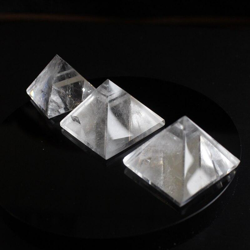 Natural Transparent Quartz Crystal Pyramid Clear Reiki Healing Natural white crystal Pyramid raw stone polishing BB03