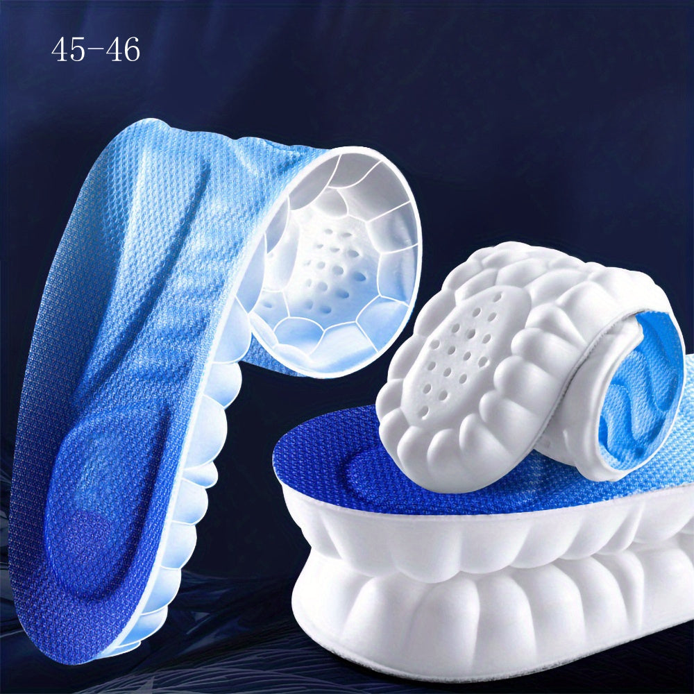 4D Cloud Technology Sports Insoles: Soft, Breathable, Shock-Absorbing Cushioning for Optimal Orthopedic Care!