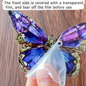 1pc Unique Butterfly Car Pendant: Add a Touch of Beauty to Your Car Interior with This Stylish Keychain Decoration!