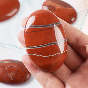 Natural Crystal Various Oval Palm Stones,Used For Alleviating Anxiety Pocket Massage Worry Stone,Natural Polishing Energy Stone Crystal Decor