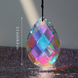 1pc Crystal Pendant Sun Catcher Glass Prism Hanging For Home Decoration Wedding Party Decoration