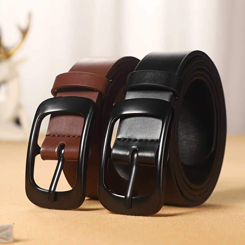 Men's Casual Pin Buckle PU Leather Belt, Fashion Belt Women's Belt , Ideal choice for Gifts