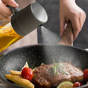 Versatile 8.5oz BPA-Free Glass Oil Sprayer – Perfect for Air Frying, Salads & BBQ; Easy to Clean