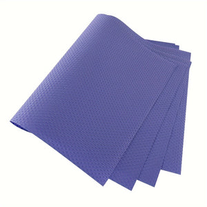 4pcs Refrigerator Liners Mats: Washable, Waterproof & Oilproof - Perfect for Shelves, Freezer, Cupboard, Cabinet & Drawer!