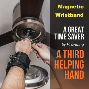 1pc Magnetic Wristband With Strong Magnets For Holding Screws, Nails, Drill Bits - Best Unique Christmas Gift For Men, DIY Handyman