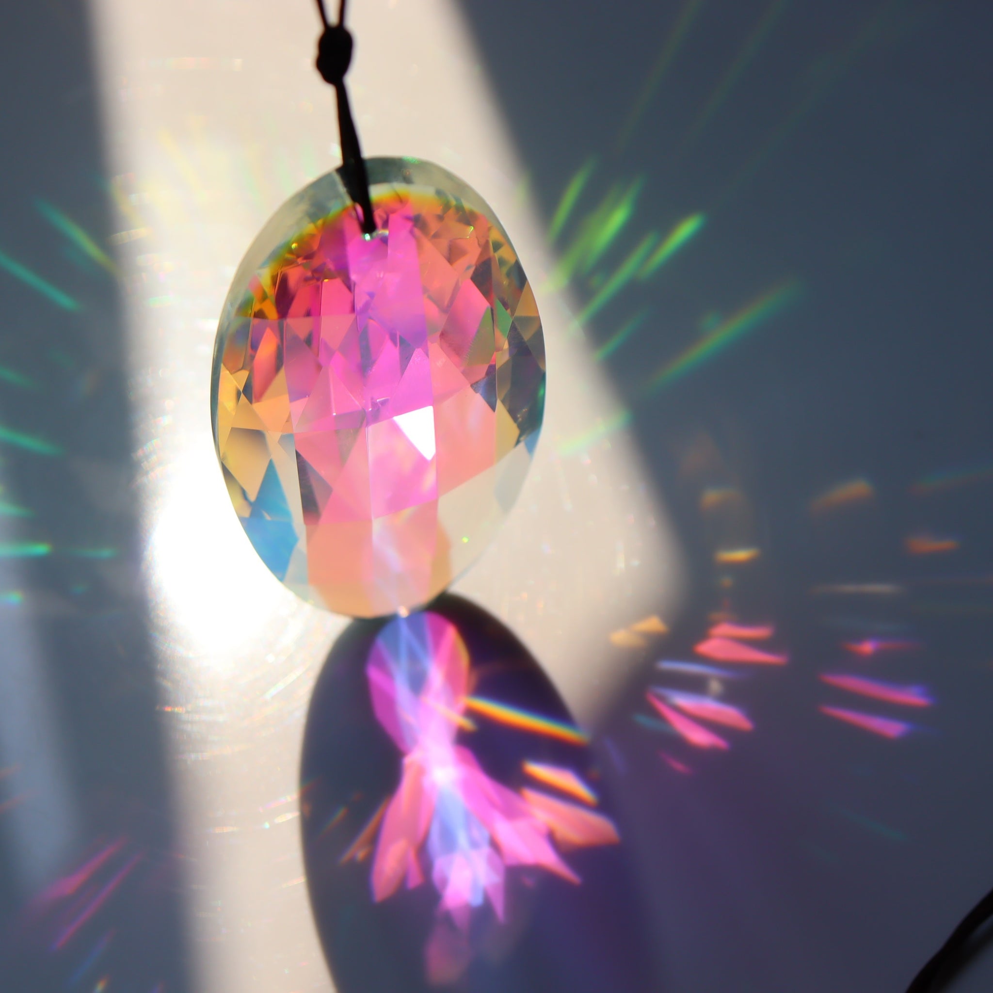 1pc Crystal Pendant Sun Catcher Glass Prism Hanging For Home Decoration Wedding Party Decoration