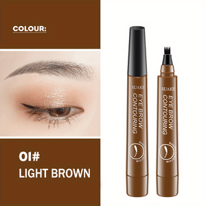 Flawless Waterproof Eyebrow Pen: Microblading Precision, 5 Shades, Natural & Long-Lasting Look, Suitable for All Skin Types