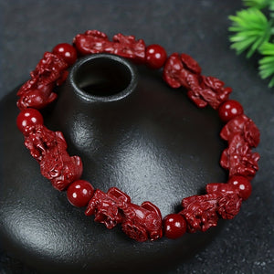 Natural Emperor Amethyst Lime Bracelet Destroying Evil Fortune Good Luck Pendant Beast Pixiu Bracelet