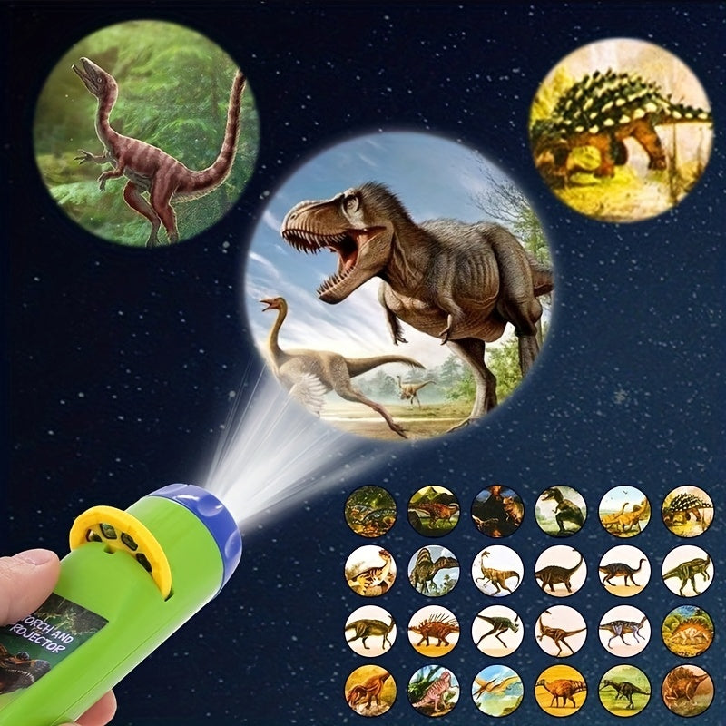 Interactive Dinosaur Projector Torch Light: A Fun & Educational Gift For Creative Kids! Halloween/Thanksgiving Day/Christmas Gift