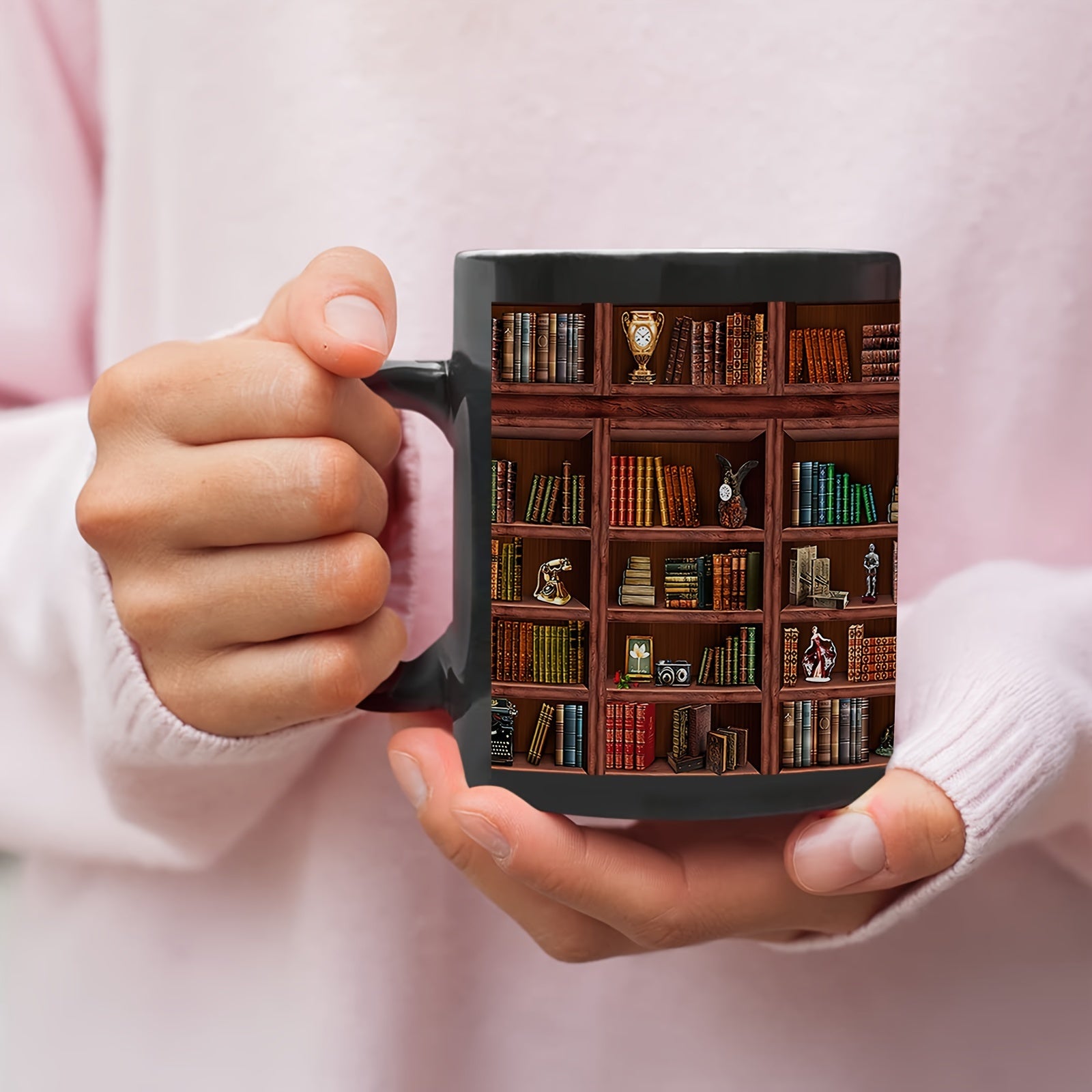 1pc, Library Bookshelf Mug, Book Lovers Coffee Mugs, Librarian Mug, Book Coffee Mug, Book Coffee Cups, Book Club Cup, Bookish Items, Bookwor