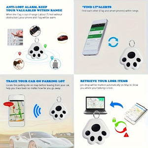 Smart Mini GPS Tracker Tag – Anti-Lost Alarm, Bluetooth 5.0 Key/Pet/Wallet Locator, Wi-Fi Enabled, App-Controlled for iOS/Android