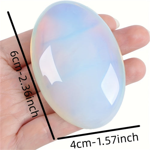 Natural Opal Crystal Treatment Crystal Gem Crystal Decoration Energy Balance Treatment Polished Stone Palm Stone Room Decoration Mediation GIft