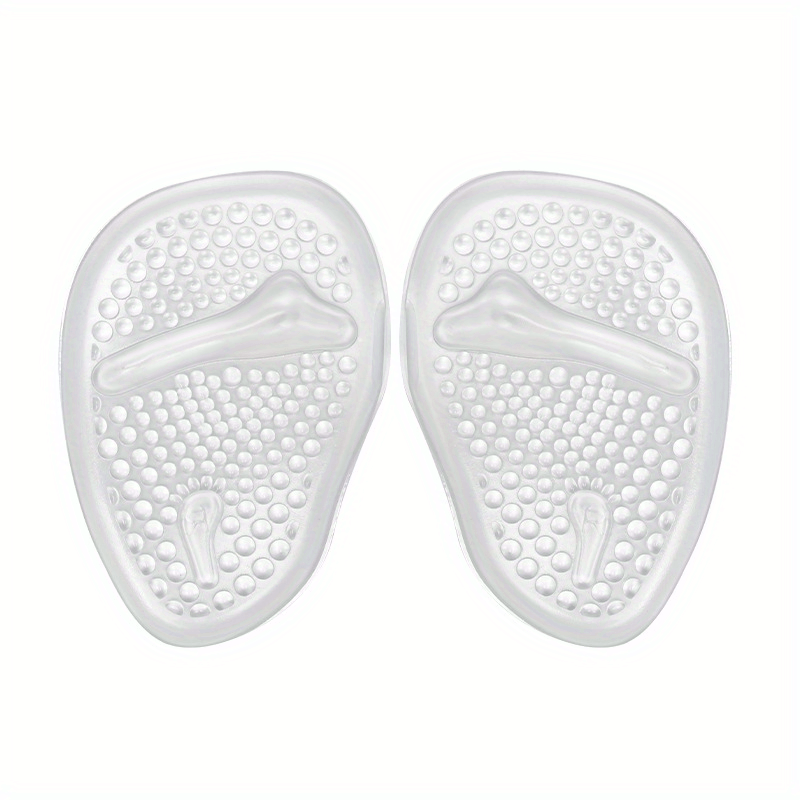 1 Pair Silicone Forefoot Pad Insert Metatarsal Pads For Women High Heels Sandals Non-slip Ball Of Foot Cushions Pads For Feet